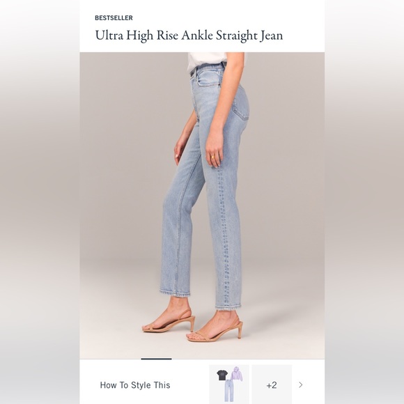 Ultra High Rise Ankle Straight Jeans - Picture 5 of 14